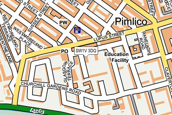 SW1V 3DQ map - OS OpenMap – Local (Ordnance Survey)