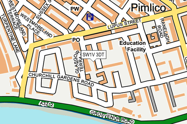 SW1V 3DT map - OS OpenMap – Local (Ordnance Survey) SW1V 3DT map - OS OpenMap – Local (Ordnance Survey)