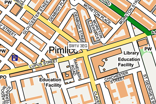 SW1V 3EG map - OS OpenMap – Local (Ordnance Survey) SW1V 3EG map - OS OpenMap – Local (Ordnance Survey)