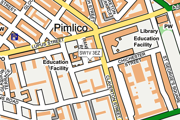 SW1V 3EZ map - OS OpenMap – Local (Ordnance Survey) SW1V 3EZ map - OS OpenMap – Local (Ordnance Survey)