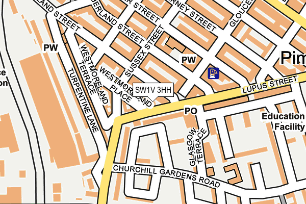 SW1V 3HH map - OS OpenMap – Local (Ordnance Survey) SW1V 3HH map - OS OpenMap – Local (Ordnance Survey)
