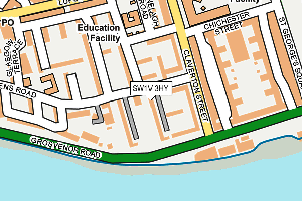 SW1V 3HY map - OS OpenMap – Local (Ordnance Survey) SW1V 3HY map - OS OpenMap – Local (Ordnance Survey)