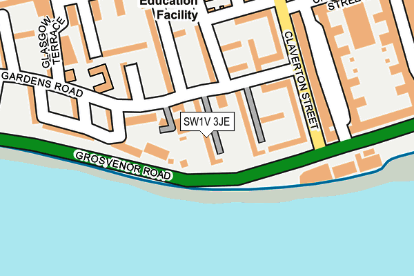 SW1V 3JE map - OS OpenMap – Local (Ordnance Survey) SW1V 3JE map - OS OpenMap – Local (Ordnance Survey)