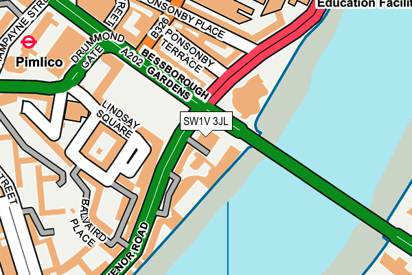 SW1V 3JL map - OS OpenMap – Local (Ordnance Survey) SW1V 3JL map - OS OpenMap – Local (Ordnance Survey)