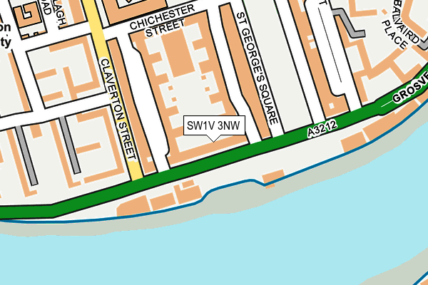 SW1V 3NW map - OS OpenMap – Local (Ordnance Survey) SW1V 3NW map - OS OpenMap – Local (Ordnance Survey)