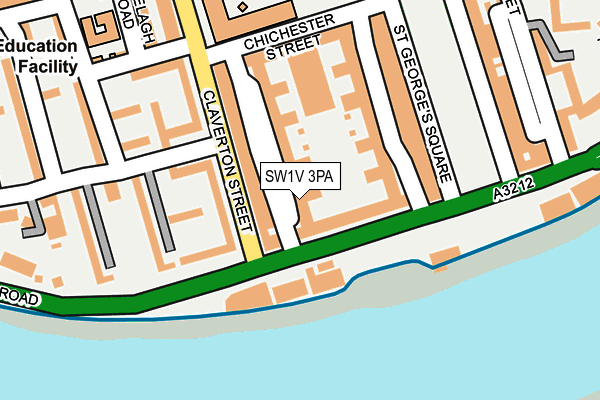 SW1V 3PA map - OS OpenMap – Local (Ordnance Survey) SW1V 3PA map - OS OpenMap – Local (Ordnance Survey)