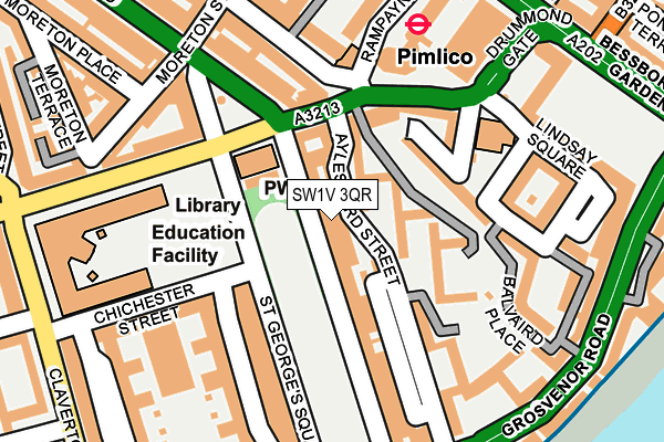 SW1V 3QR map - OS OpenMap – Local (Ordnance Survey) SW1V 3QR map - OS OpenMap – Local (Ordnance Survey)