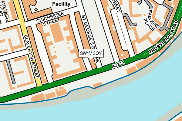 SW1V 3QY map - OS OpenMap – Local (Ordnance Survey) SW1V 3QY map - OS OpenMap – Local (Ordnance Survey)