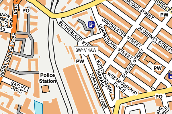 SW1V 4AW map - OS OpenMap – Local (Ordnance Survey) SW1V 4AW map - OS OpenMap – Local (Ordnance Survey)