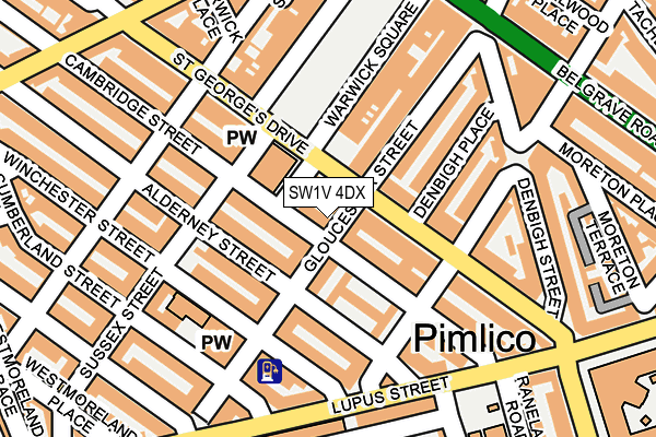 SW1V 4DX map - OS OpenMap – Local (Ordnance Survey) SW1V 4DX map - OS OpenMap – Local (Ordnance Survey)