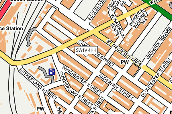 SW1V 4HH map - OS OpenMap – Local (Ordnance Survey) SW1V 4HH map - OS OpenMap – Local (Ordnance Survey)