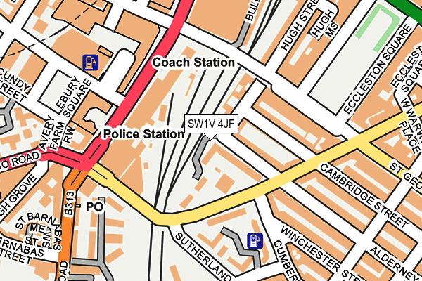SW1V 4JF map - OS OpenMap – Local (Ordnance Survey) SW1V 4JF map - OS OpenMap – Local (Ordnance Survey)