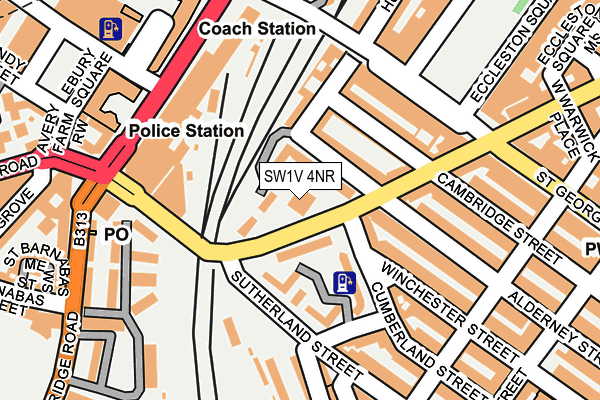 SW1V 4NR map - OS OpenMap – Local (Ordnance Survey) SW1V 4NR map - OS OpenMap – Local (Ordnance Survey)