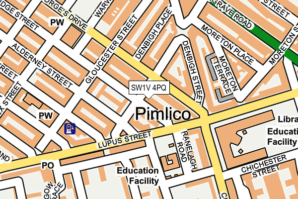 SW1V 4PQ map - OS OpenMap – Local (Ordnance Survey) SW1V 4PQ map - OS OpenMap – Local (Ordnance Survey)