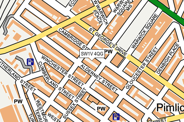 SW1V 4QG map - OS OpenMap – Local (Ordnance Survey) SW1V 4QG map - OS OpenMap – Local (Ordnance Survey)