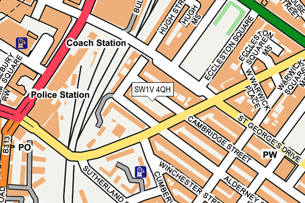 SW1V 4QH map - OS OpenMap – Local (Ordnance Survey) SW1V 4QH map - OS OpenMap – Local (Ordnance Survey)
