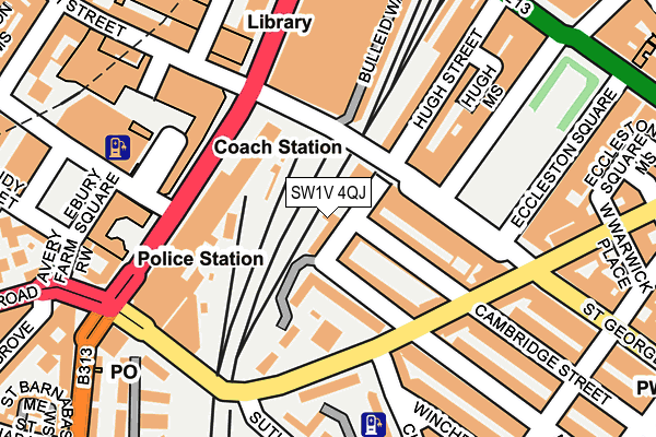 SW1V 4QJ map - OS OpenMap – Local (Ordnance Survey) SW1V 4QJ map - OS OpenMap – Local (Ordnance Survey)