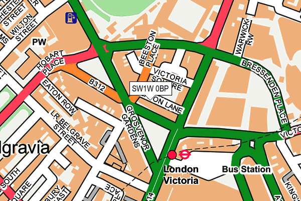 SW1W 0BP map - OS OpenMap – Local (Ordnance Survey) SW1W 0BP map - OS OpenMap – Local (Ordnance Survey)