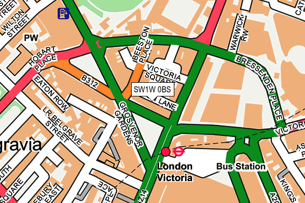 SW1W 0BS map - OS OpenMap – Local (Ordnance Survey) SW1W 0BS map - OS OpenMap – Local (Ordnance Survey)
