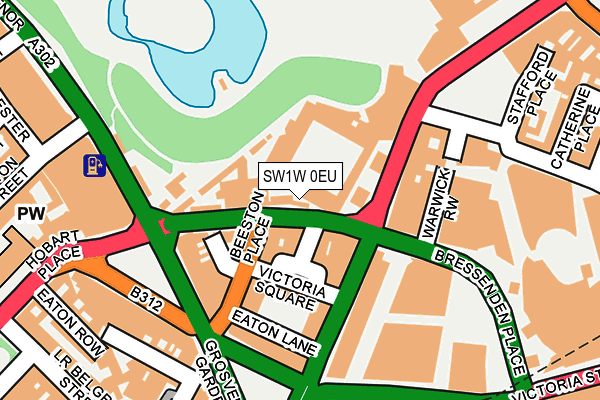 SW1W 0EU map - OS OpenMap – Local (Ordnance Survey) SW1W 0EU map - OS OpenMap – Local (Ordnance Survey)