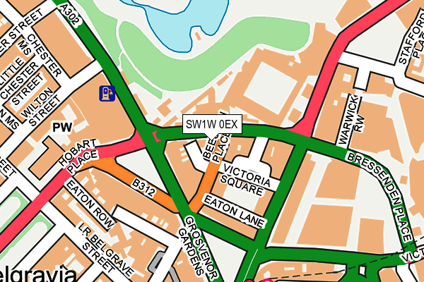 SW1W 0EX map - OS OpenMap – Local (Ordnance Survey) SW1W 0EX map - OS OpenMap – Local (Ordnance Survey)
