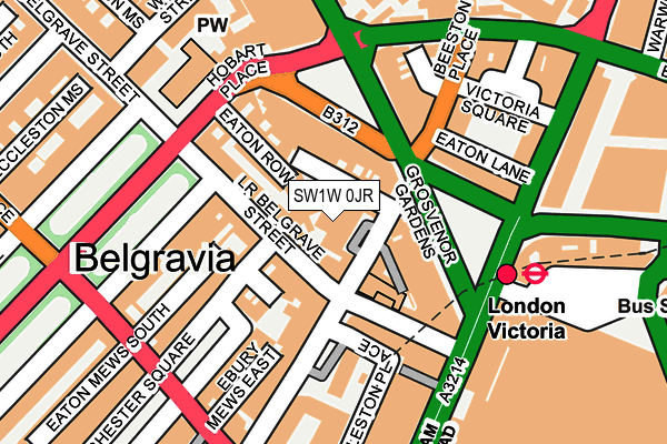 SW1W 0JR map - OS OpenMap – Local (Ordnance Survey) SW1W 0JR map - OS OpenMap – Local (Ordnance Survey)