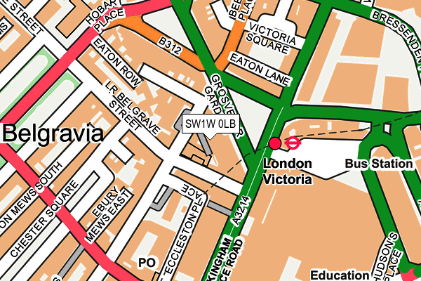 SW1W 0LB map - OS OpenMap – Local (Ordnance Survey) SW1W 0LB map - OS OpenMap – Local (Ordnance Survey)