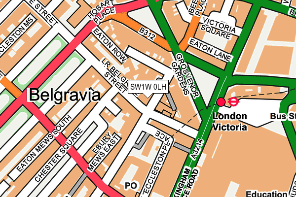 SW1W 0LH map - OS OpenMap – Local (Ordnance Survey) SW1W 0LH map - OS OpenMap – Local (Ordnance Survey)