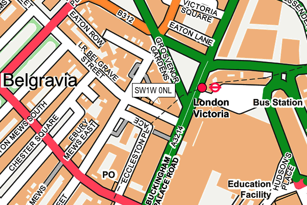 SW1W 0NL map - OS OpenMap – Local (Ordnance Survey) SW1W 0NL map - OS OpenMap – Local (Ordnance Survey)