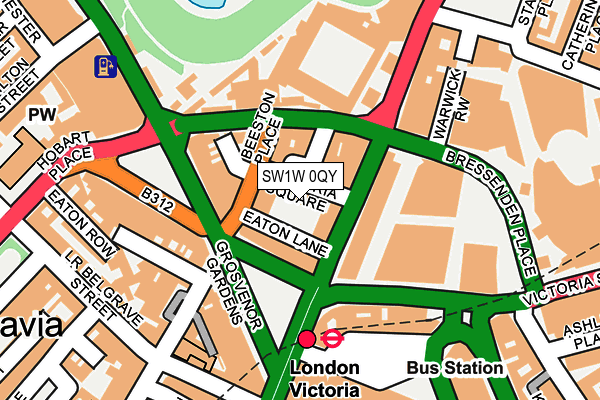 SW1W 0QY map - OS OpenMap – Local (Ordnance Survey) SW1W 0QY map - OS OpenMap – Local (Ordnance Survey)