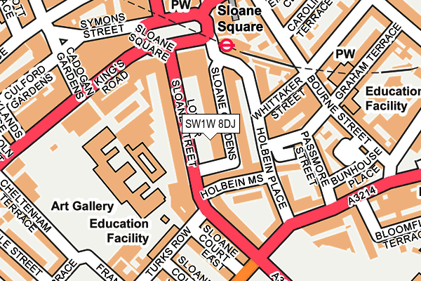 SW1W 8DJ map - OS OpenMap – Local (Ordnance Survey) SW1W 8DJ map - OS OpenMap – Local (Ordnance Survey)