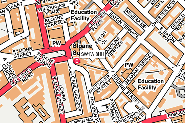 SW1W 8HH map - OS OpenMap – Local (Ordnance Survey) SW1W 8HH map - OS OpenMap – Local (Ordnance Survey)