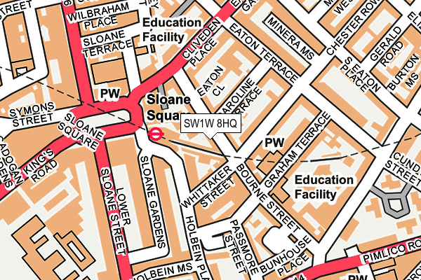 SW1W 8HQ map - OS OpenMap – Local (Ordnance Survey) SW1W 8HQ map - OS OpenMap – Local (Ordnance Survey)