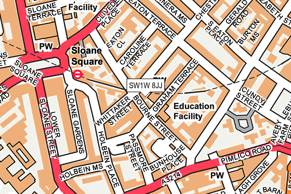 SW1W 8JJ map - OS OpenMap – Local (Ordnance Survey) SW1W 8JJ map - OS OpenMap – Local (Ordnance Survey)