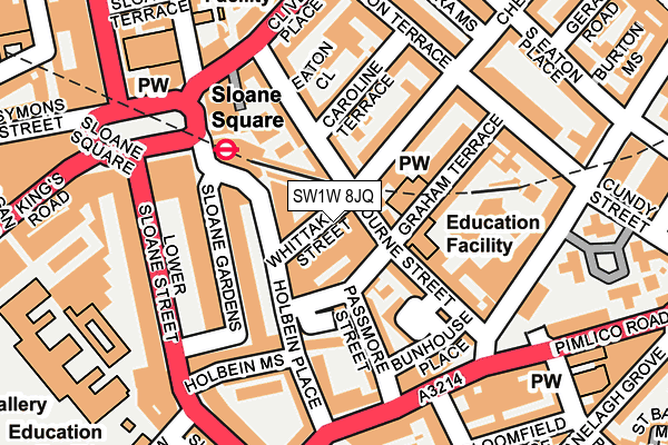 SW1W 8JQ map - OS OpenMap – Local (Ordnance Survey) SW1W 8JQ map - OS OpenMap – Local (Ordnance Survey)
