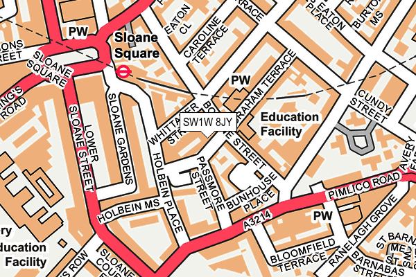 SW1W 8JY map - OS OpenMap – Local (Ordnance Survey) SW1W 8JY map - OS OpenMap – Local (Ordnance Survey)