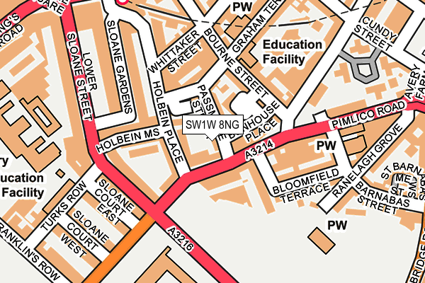 SW1W 8NG map - OS OpenMap – Local (Ordnance Survey) SW1W 8NG map - OS OpenMap – Local (Ordnance Survey)