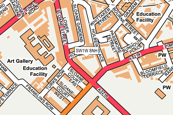 SW1W 8NH map - OS OpenMap – Local (Ordnance Survey) SW1W 8NH map - OS OpenMap – Local (Ordnance Survey)
