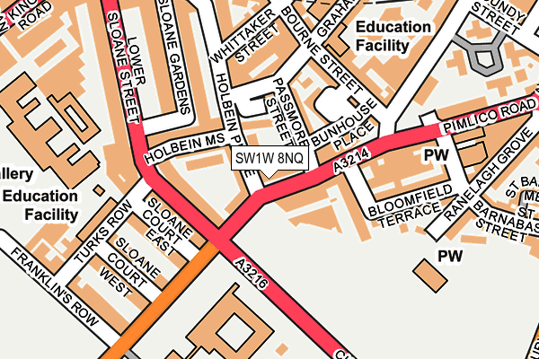 SW1W 8NQ map - OS OpenMap – Local (Ordnance Survey) SW1W 8NQ map - OS OpenMap – Local (Ordnance Survey)