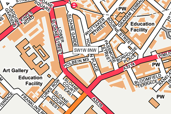 SW1W 8NW map - OS OpenMap – Local (Ordnance Survey) SW1W 8NW map - OS OpenMap – Local (Ordnance Survey)