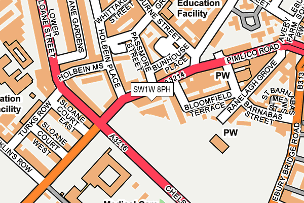 SW1W 8PH map - OS OpenMap – Local (Ordnance Survey) SW1W 8PH map - OS OpenMap – Local (Ordnance Survey)