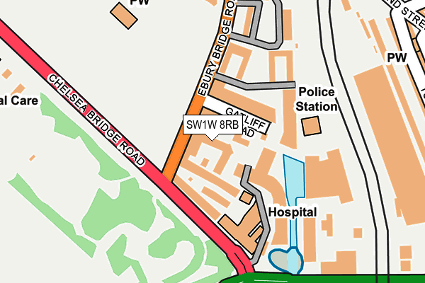 SW1W 8RB map - OS OpenMap – Local (Ordnance Survey) SW1W 8RB map - OS OpenMap – Local (Ordnance Survey)