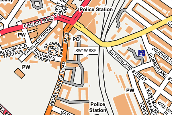 SW1W 8SP map - OS OpenMap – Local (Ordnance Survey) SW1W 8SP map - OS OpenMap – Local (Ordnance Survey)