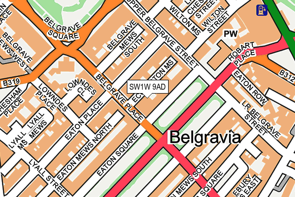 SW1W 9AD map - OS OpenMap – Local (Ordnance Survey) SW1W 9AD map - OS OpenMap – Local (Ordnance Survey)