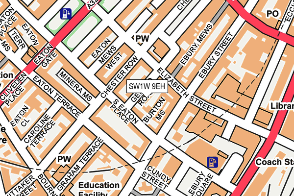 SW1W 9EH map - OS OpenMap – Local (Ordnance Survey) SW1W 9EH map - OS OpenMap – Local (Ordnance Survey)