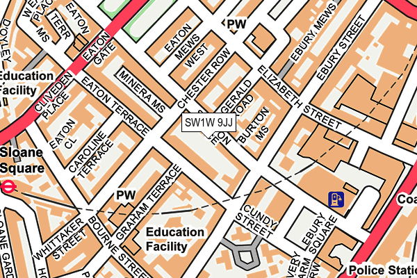 SW1W 9JJ map - OS OpenMap – Local (Ordnance Survey) SW1W 9JJ map - OS OpenMap – Local (Ordnance Survey)