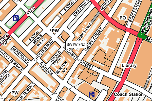 SW1W 9NZ map - OS OpenMap – Local (Ordnance Survey) SW1W 9NZ map - OS OpenMap – Local (Ordnance Survey)