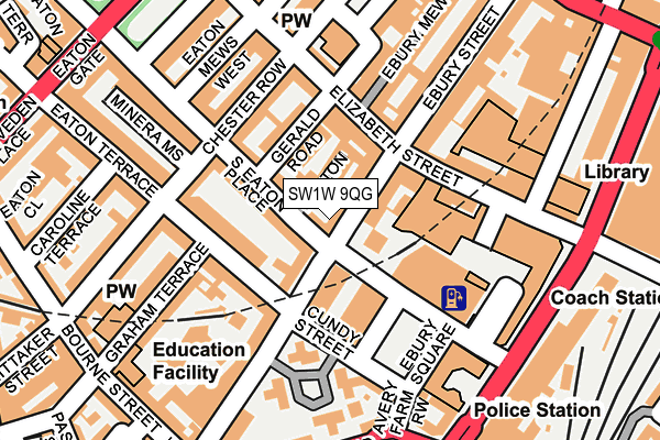 SW1W 9QG map - OS OpenMap – Local (Ordnance Survey) SW1W 9QG map - OS OpenMap – Local (Ordnance Survey)