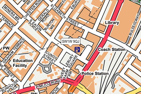 SW1W 9QJ map - OS OpenMap – Local (Ordnance Survey) SW1W 9QJ map - OS OpenMap – Local (Ordnance Survey)