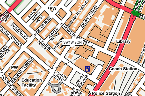 SW1W 9QN map - OS OpenMap – Local (Ordnance Survey) SW1W 9QN map - OS OpenMap – Local (Ordnance Survey)